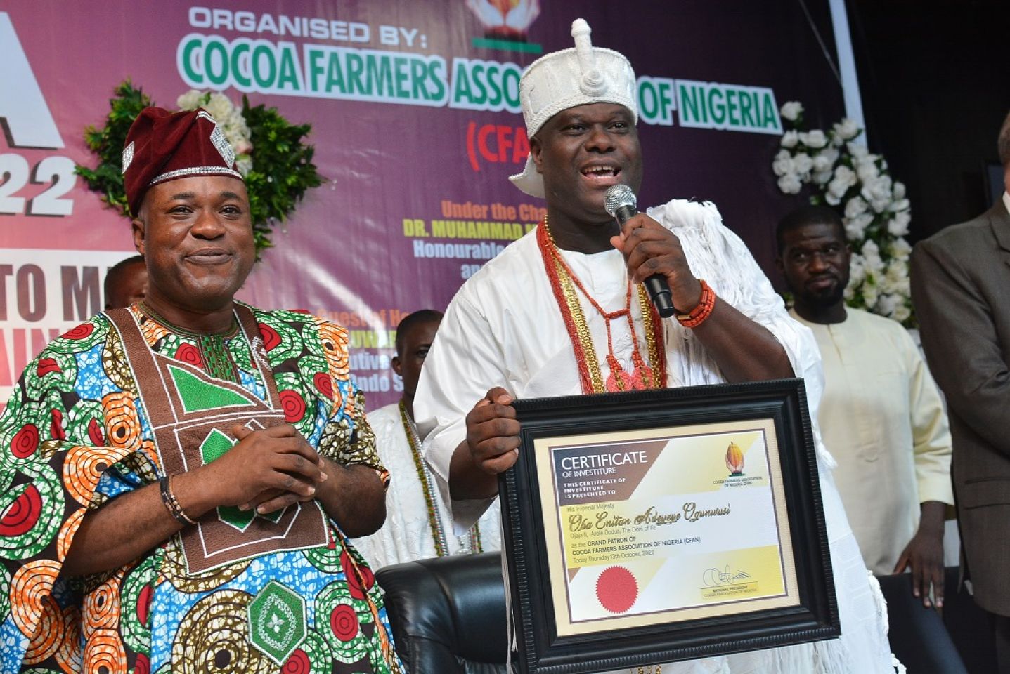 CFAN PRESDENT WITH OONI OF IFE